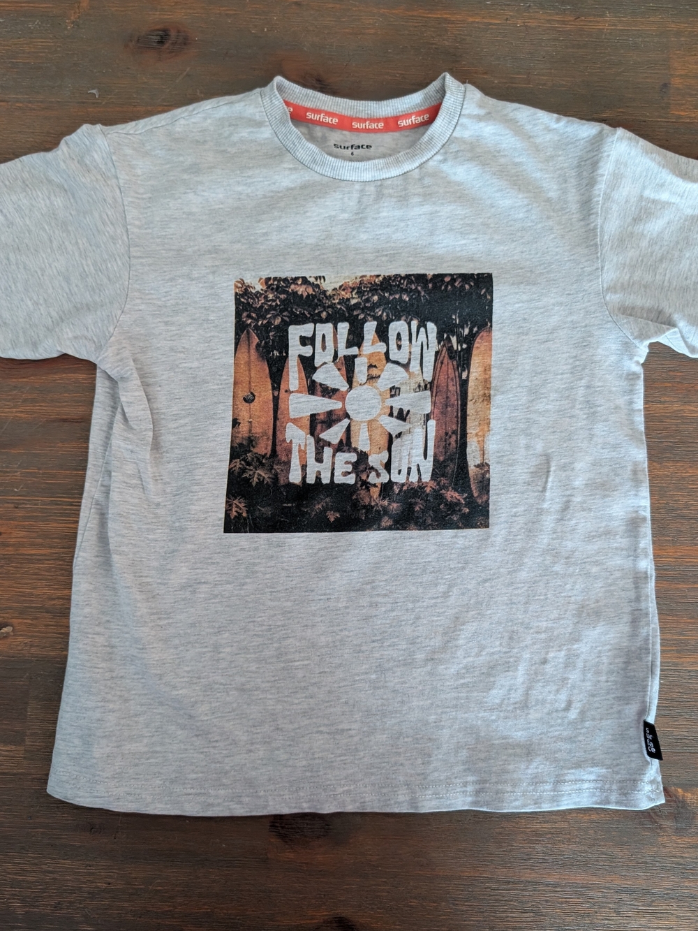 Surface to Air Kids' Light Gray 'Follow the Sun' Graphic Tee
